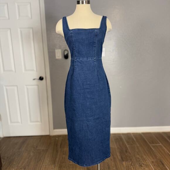 GAP Dresses & Skirts - Gap Denim Bodycon Midi Dress, S Tall 779510